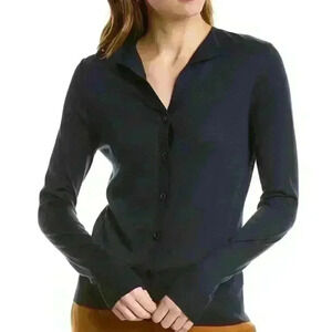 ST.JOHN Jersey Knit Silk-Blend Cardigan